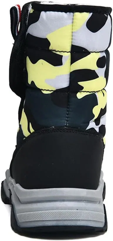Детские зимние ботинки с флисовой подкладкой High-Top Boots GEXECEUSS, Blackyellow — фото 3
