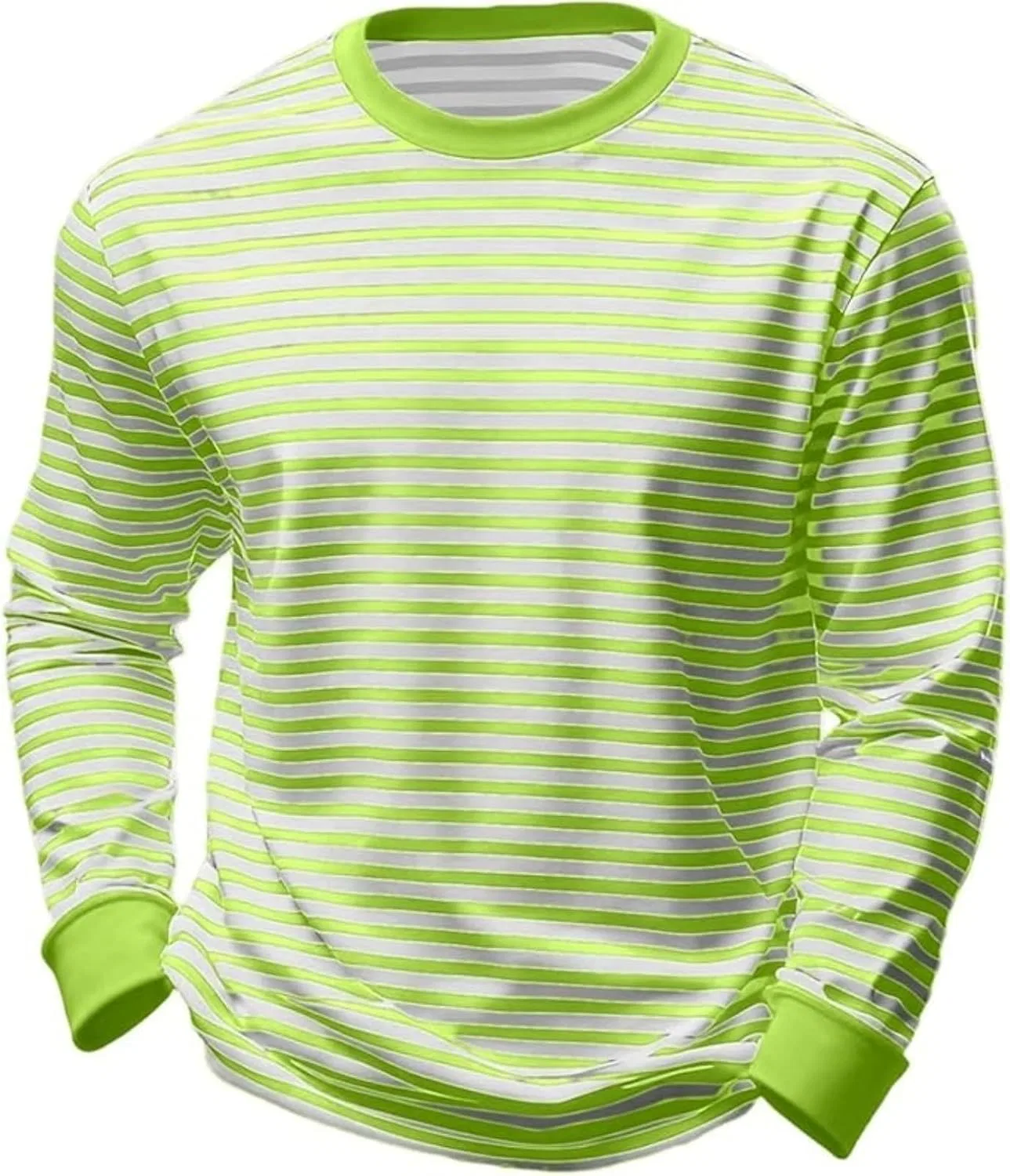 Мужская футболка с полосками, Light Green