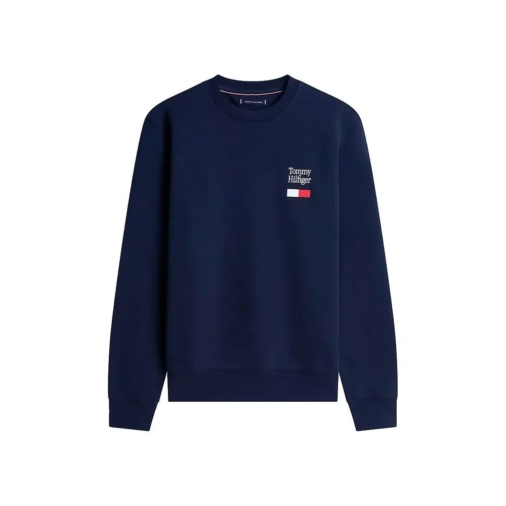 Мужской свитшот с логотипом Tommy hilfiger, Blue — фото 3