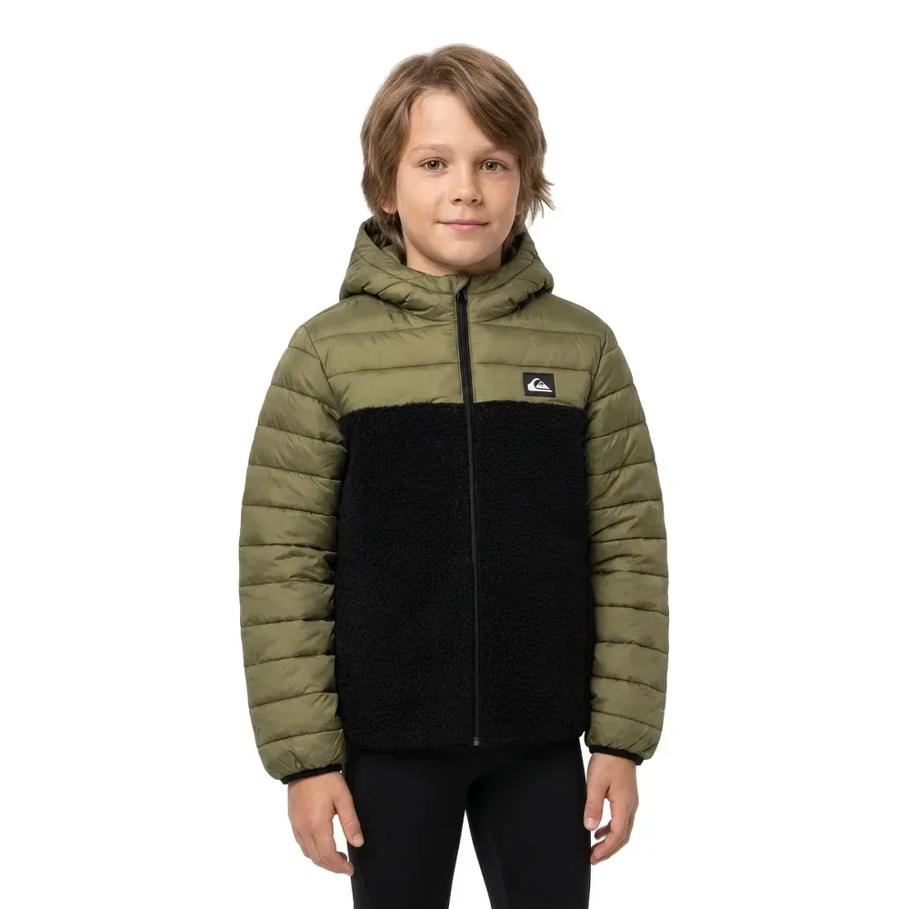 Детская куртка для мальчиков с принтом Scaly Reversible Quiksilver, Green — фото 3