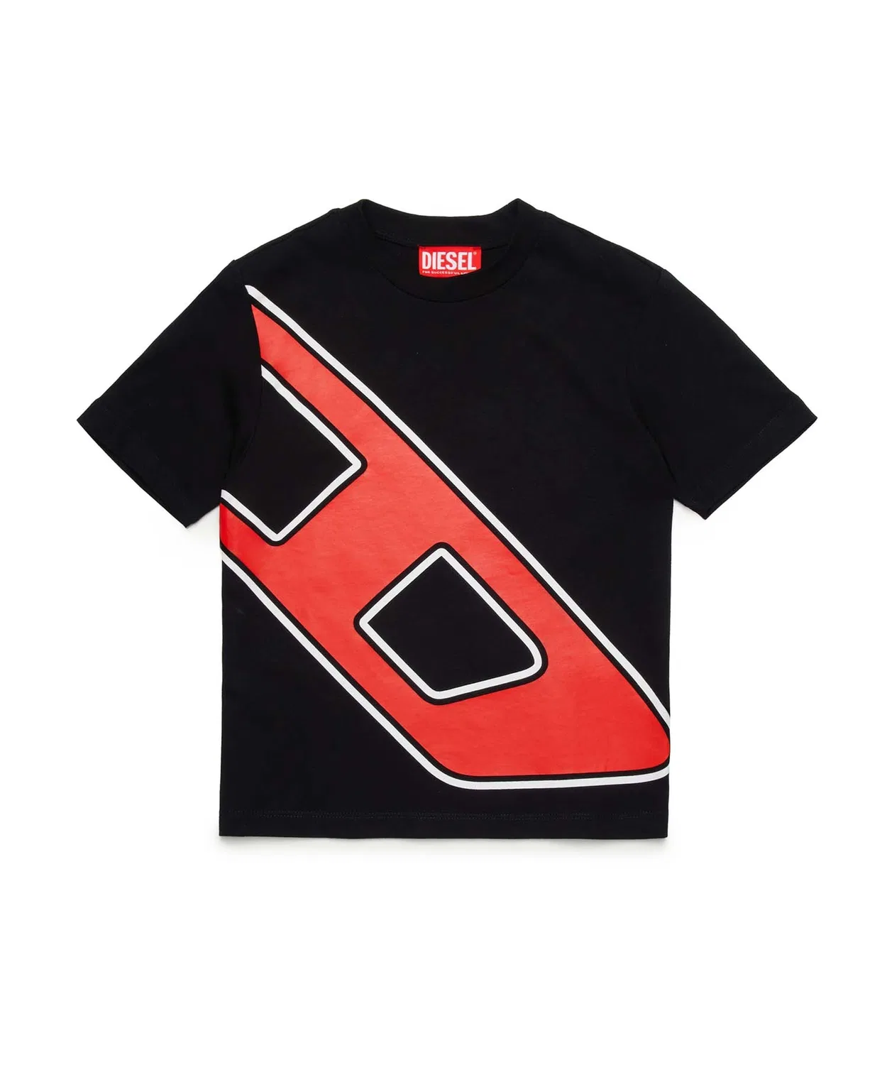 Детская футболка с брендовым принтом DIESEL KIDS, Серый — фото 4