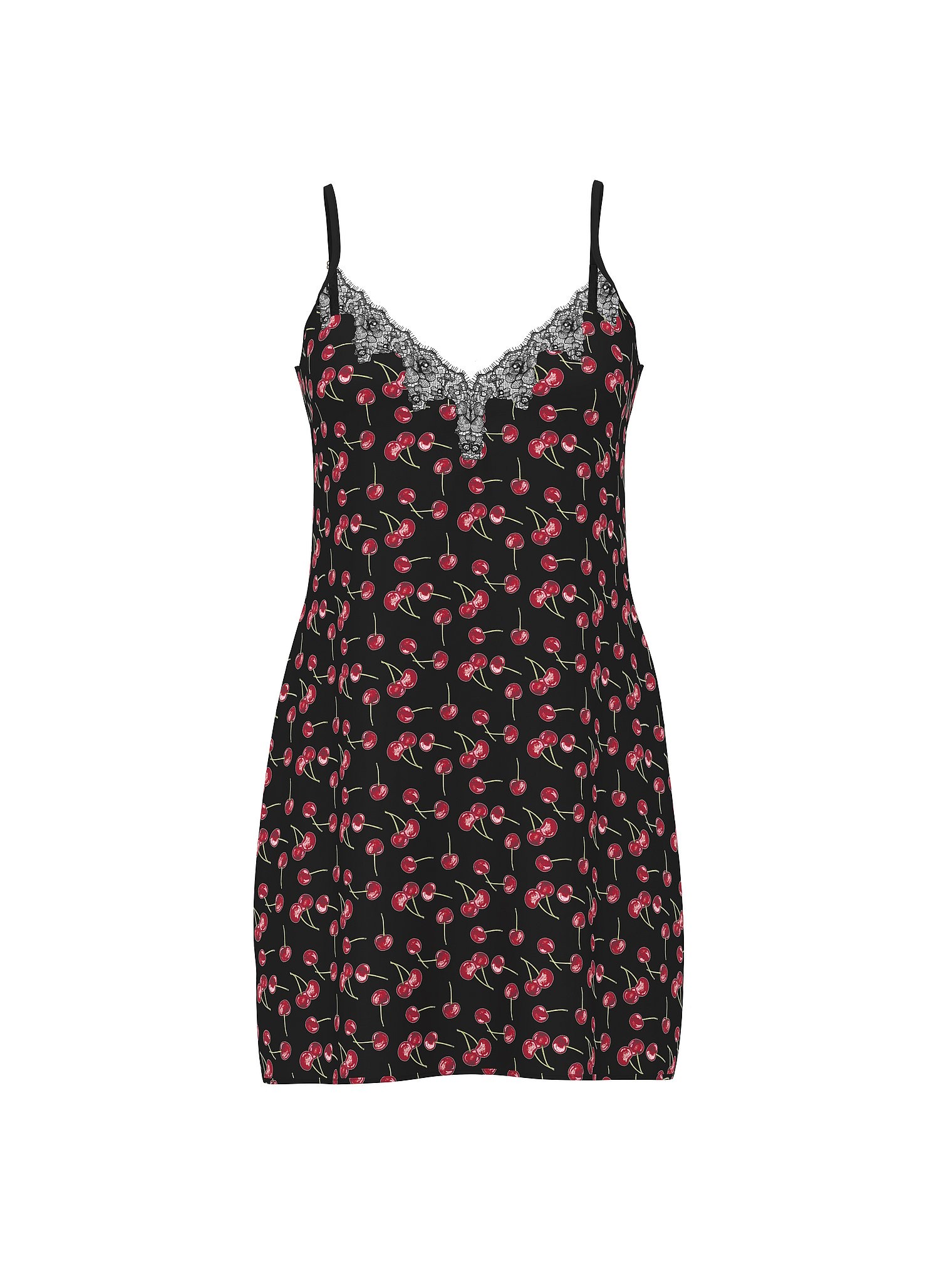 

Платье Victoria's Secret Very Sexy Satin Rose Lace-Trim Mini Slip, черный/красный