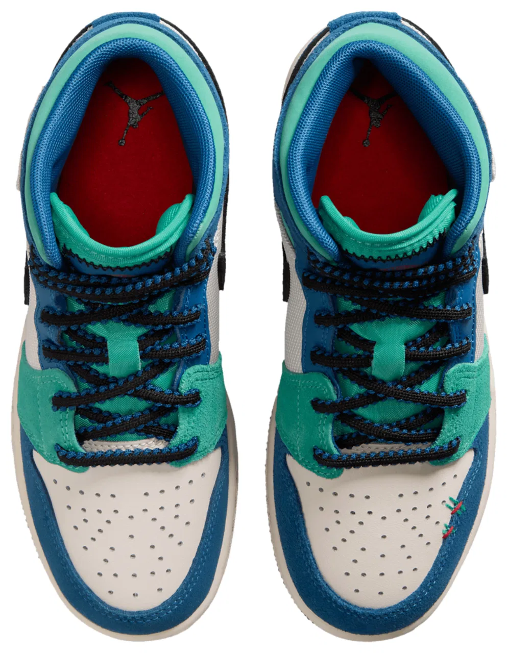 Кроссовки для мальчиков Air 1 Mid SE Jordan, цвет Chalk/University Red/True Blue — фото 4