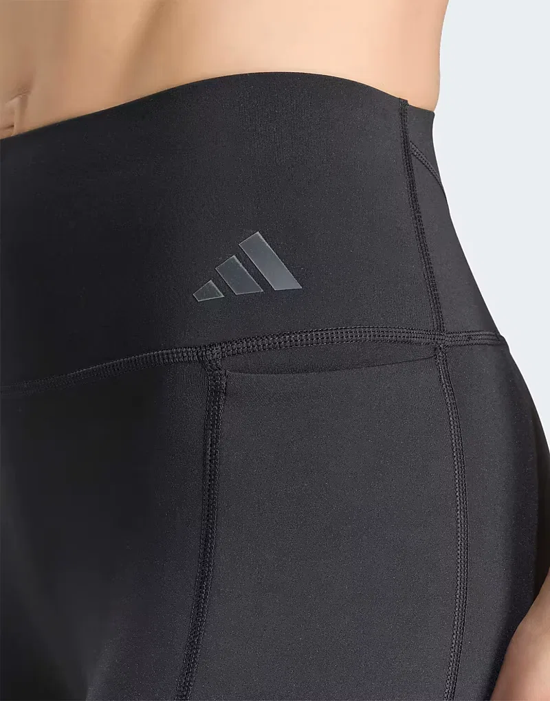 Леггинсы-капри Adidas Performance Optime Workout Contour, черный — фото 3