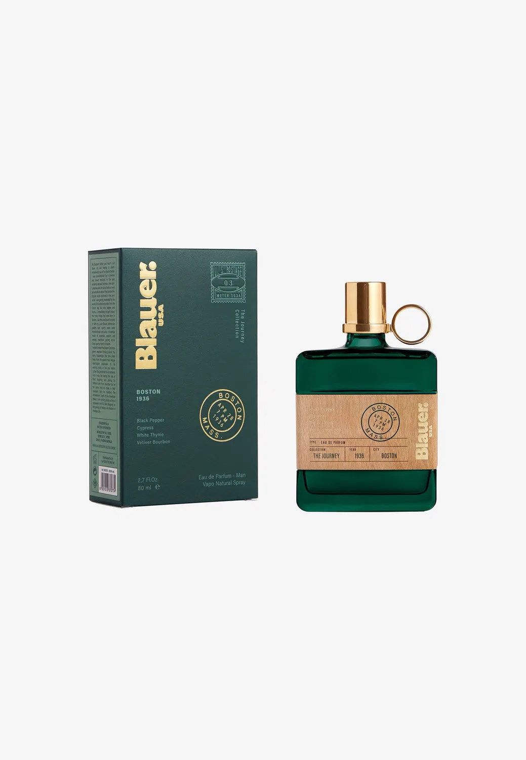 Blauer the travel Collection Boston 1936 парфюмированная вода Man Vapo Natural Spray 80 мл - парфюмированная вода Blauer Fragrances, 80 мл — фото 2