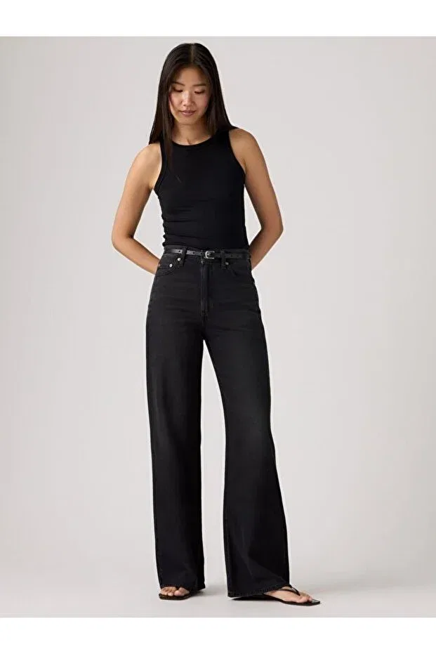 Женские джинсы с широкой штаниной None Your Business Levi's, Black