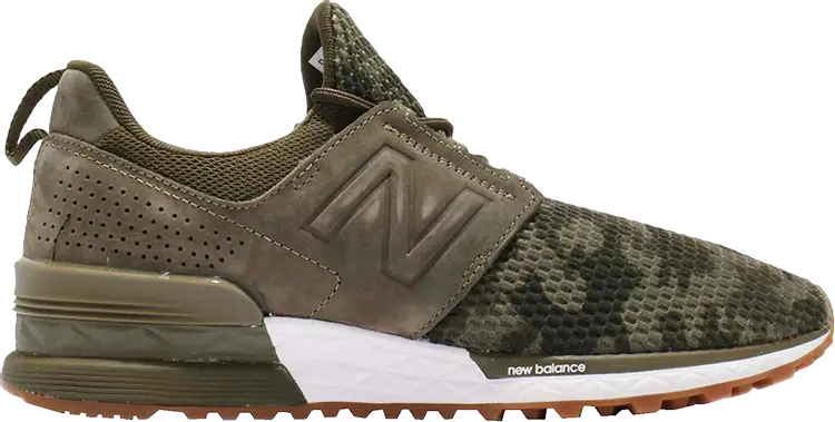 

Кроссовки New Balance 574 'Green Camo', зеленый