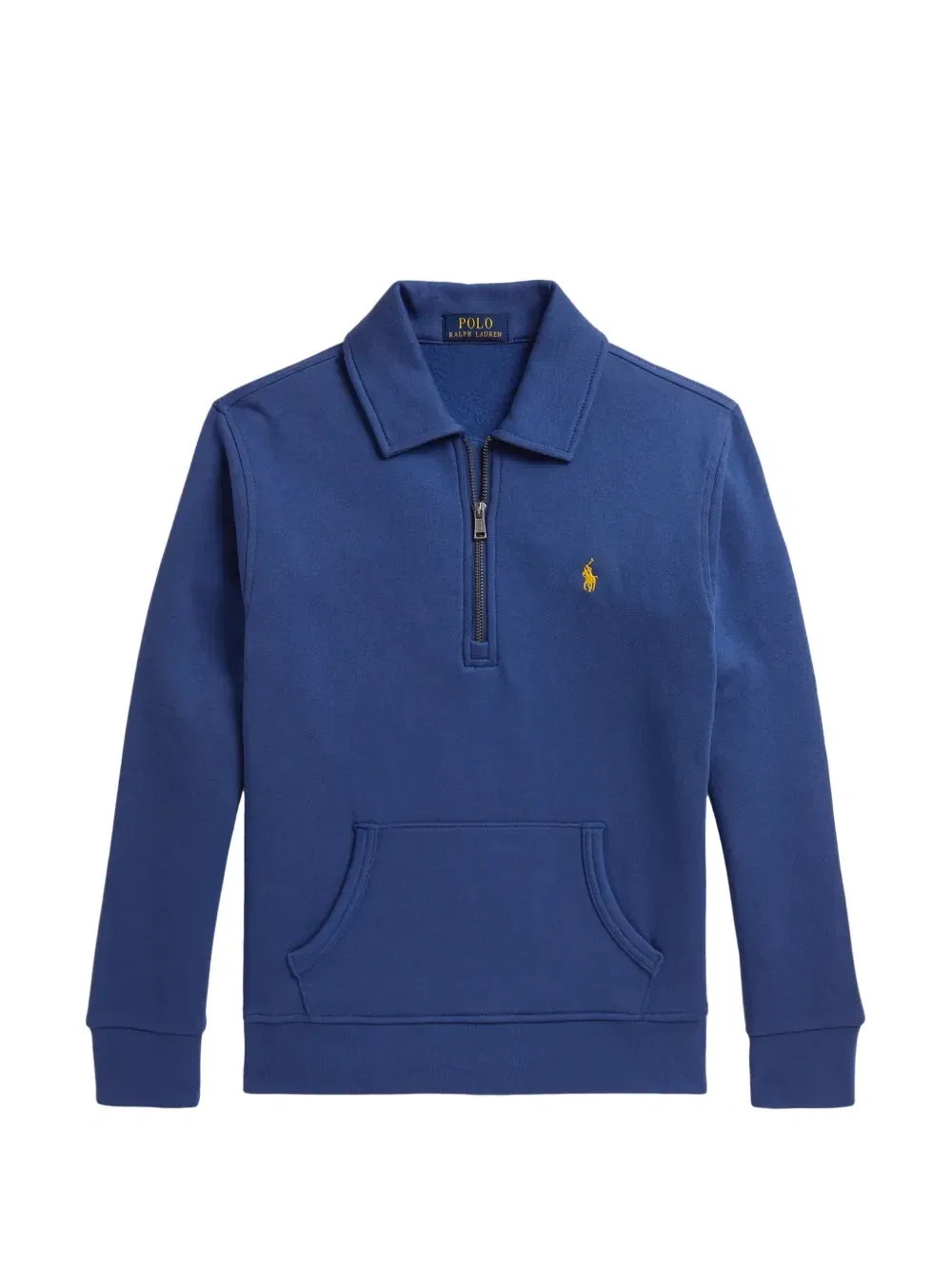 Толстовка на молнии с ворником-стойкой Pony Polo Ralph Lauren Kids, синий