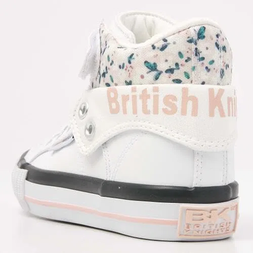 Детские кроссовки для девочек высокие Roco BK British Knights, White — фото 3