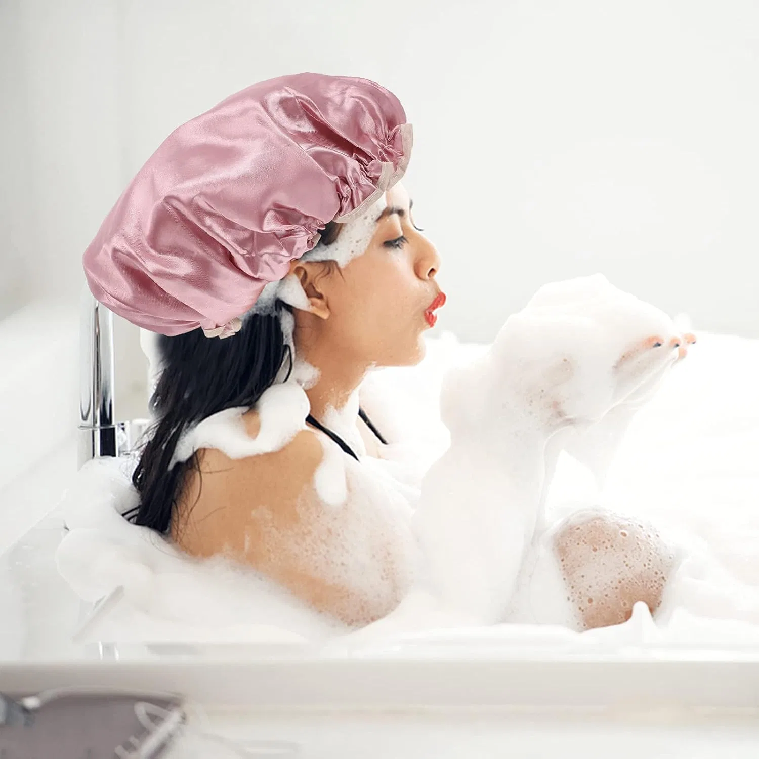 Шапочка для душа 12 шт, Healvian, PVC, мультиколор — фото 3