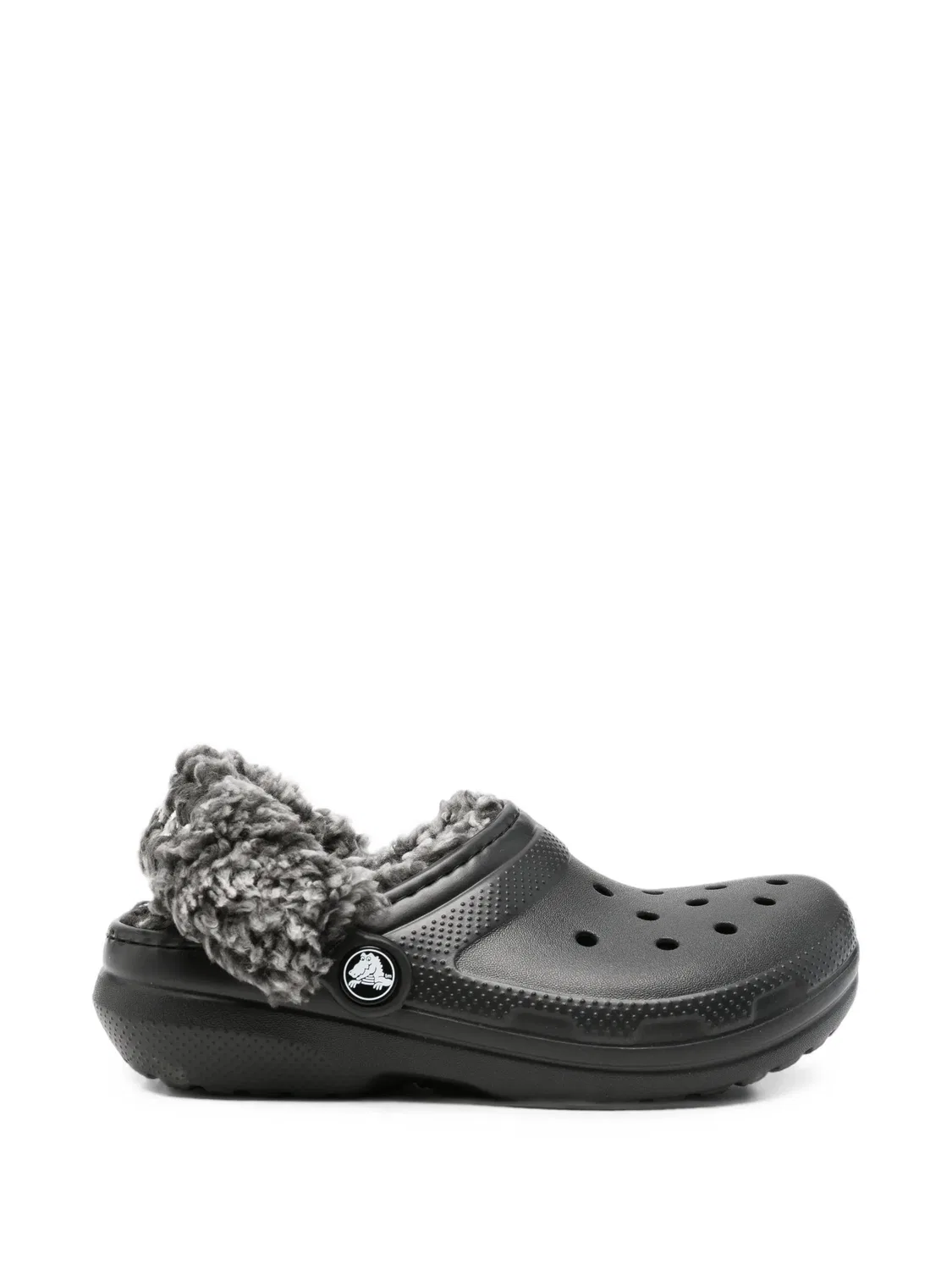 Клоги с шерстяной подкладкой Crocs, черный