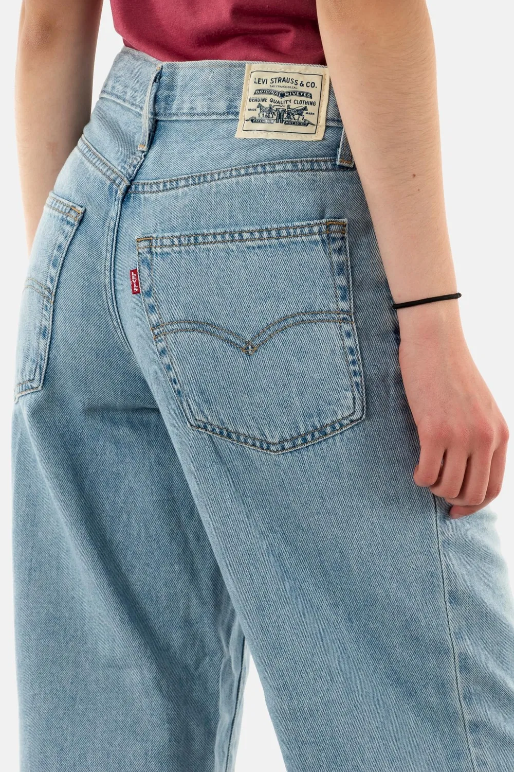 Женские джинсы свободного кроя Baggy Dad Jeans Levi's, Blue — фото 3