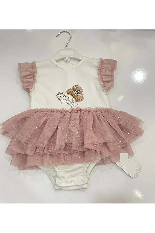 Детский комплект для девочек хлопковый с принтом Lamato Baby, Pink — фото 2