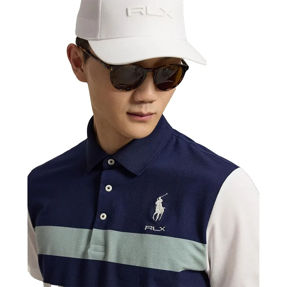 Мужской поло с коротким рукавом Polo ralph lauren, Blue — фото 4