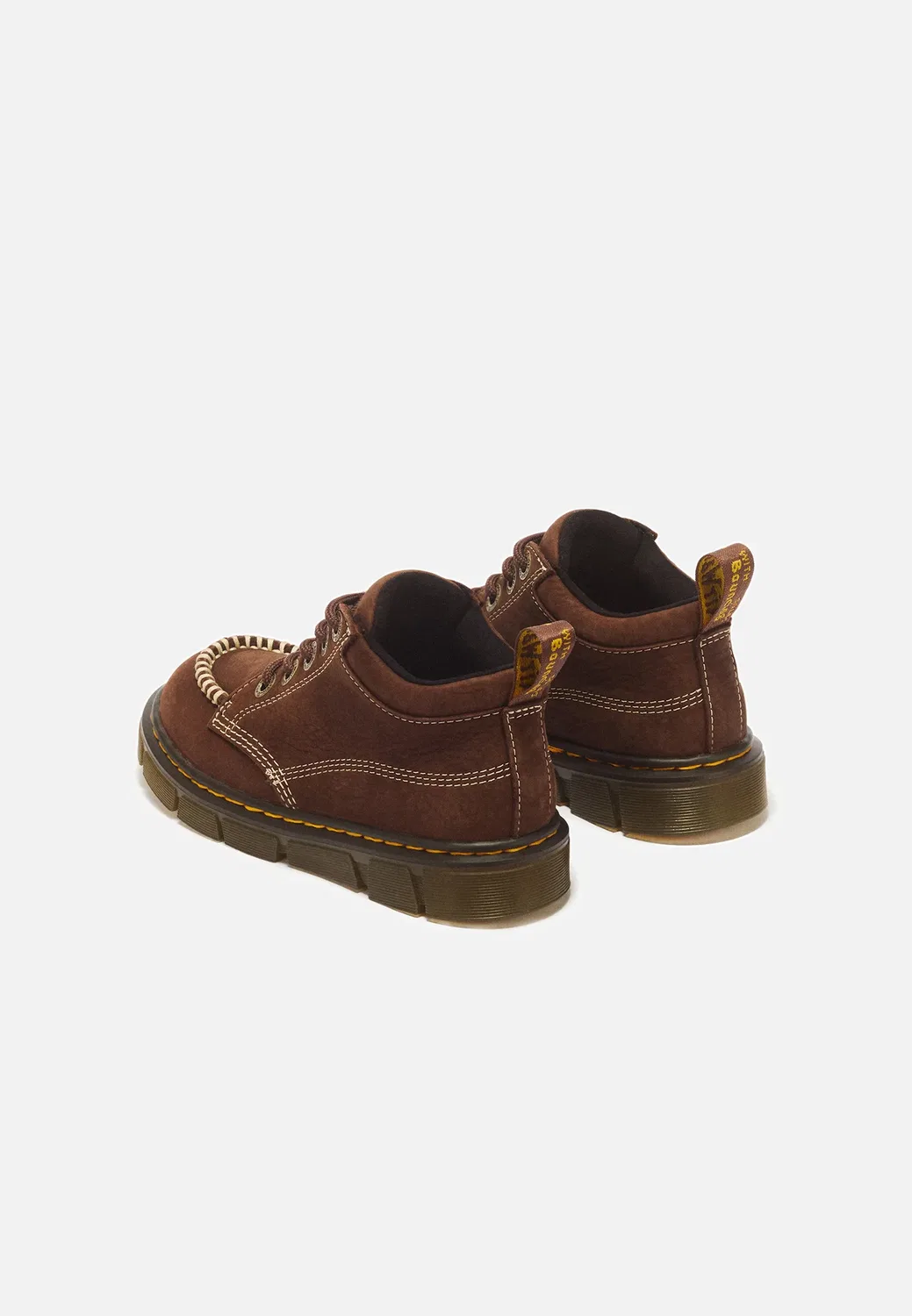Низкие ботинки Raffe moc унисекс на шнуровке - ботильоны на щиколотке Dr. Martens, Dark Brown — фото 4