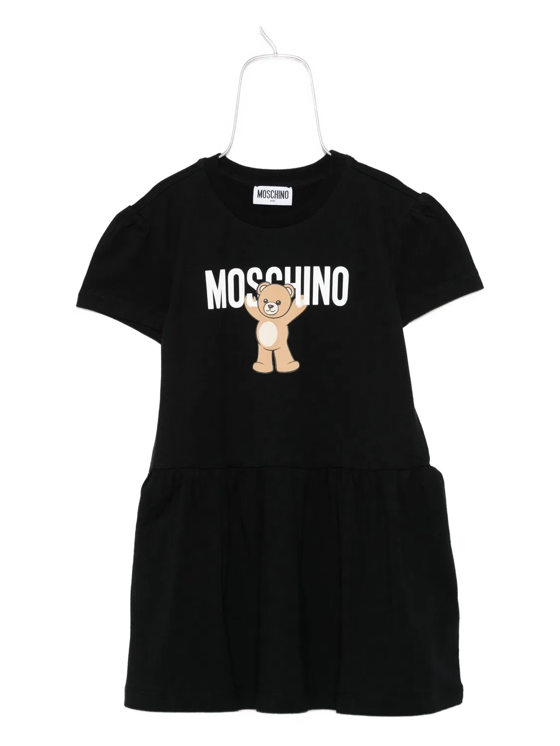 Мини-платье с принтом медвежонка Moschino, черный