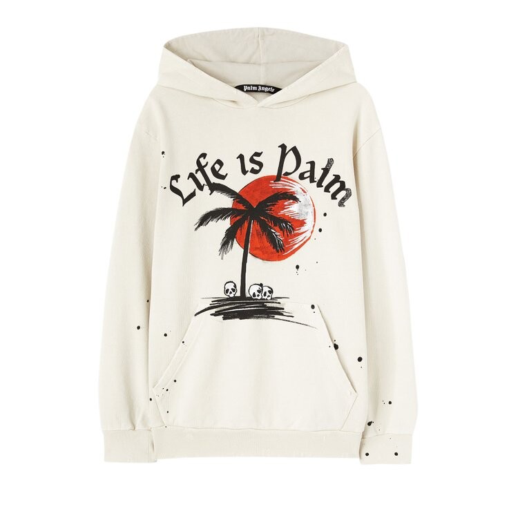 

Худи Palm Angels GD Sunset Palm Hoody 'Off White', белый