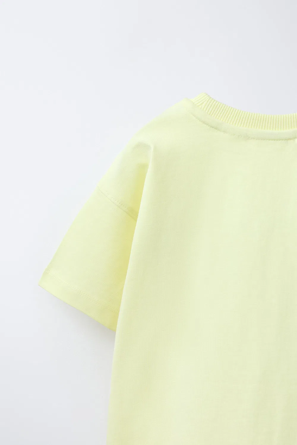 Прорезиненная футболка с динозавром ZARA, Neon Yellow — фото 4