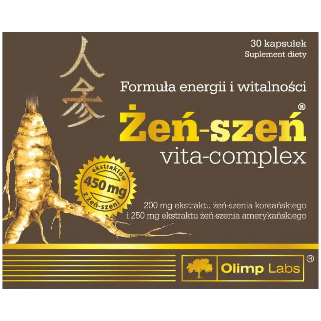 

Olimp Żeń-Szeń Vita-Complex биологически активная добавка, 30 капсул/1 упаковка