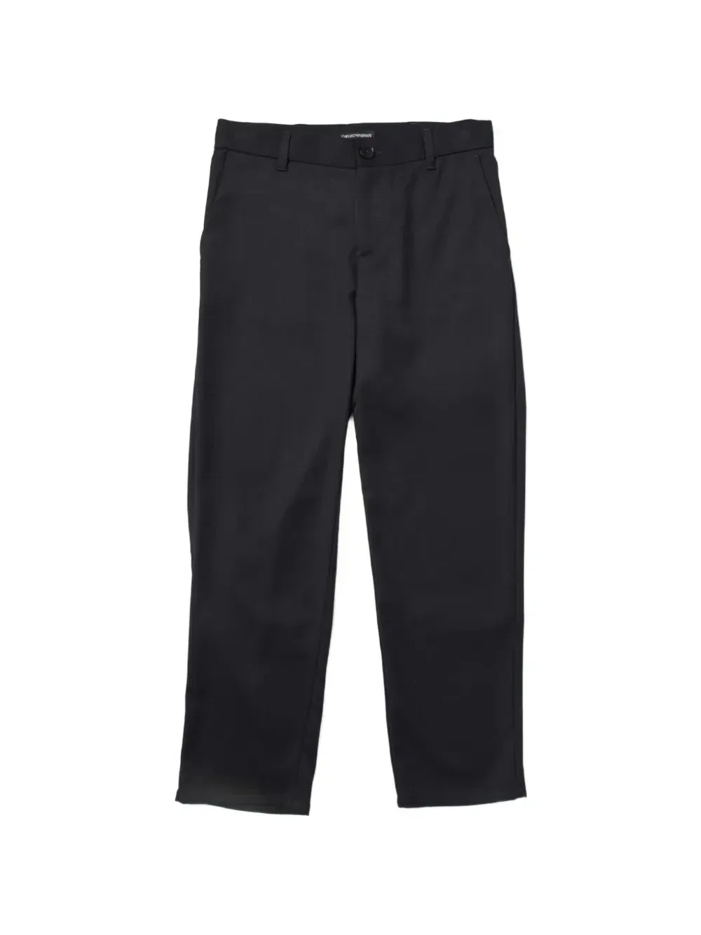 Брюки строгого кроя с логотипом Emporio Armani Kids, синий