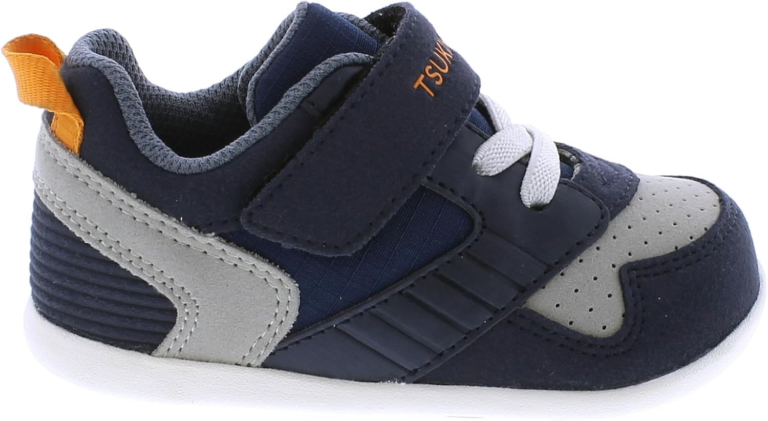 

Кроссовки TSUKIHOSHI Boys Racer (Toddler/Little Kid), синий/оранжевый/темно-синий