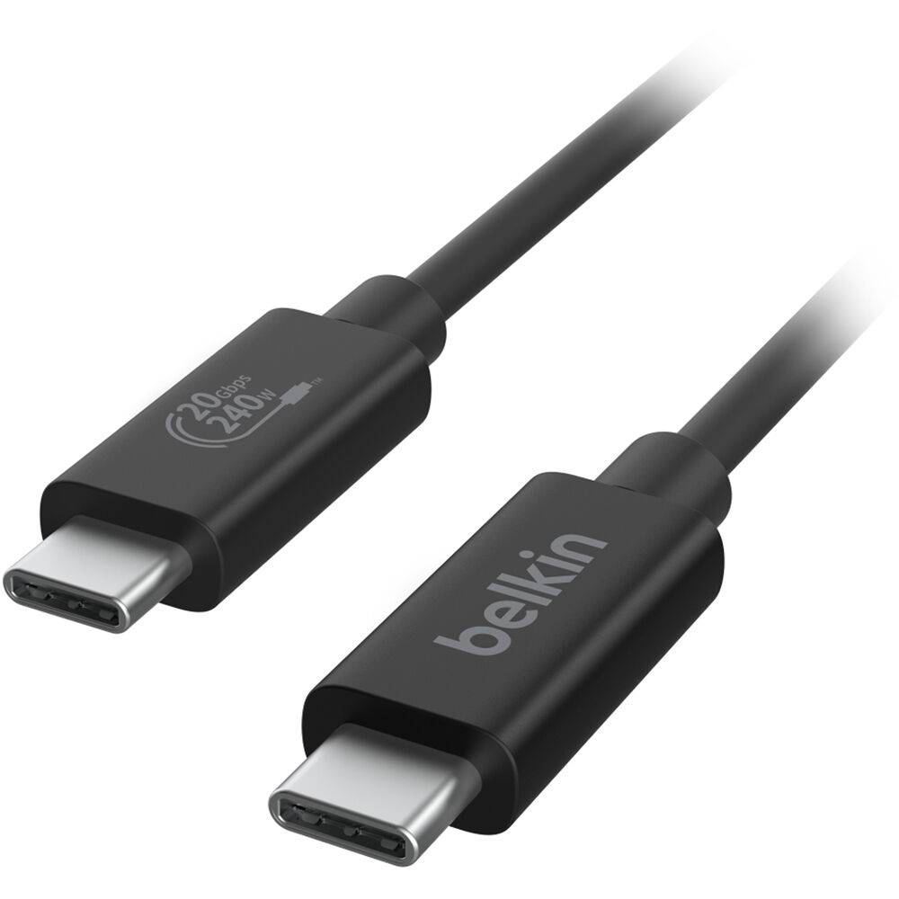 

Кабель USB-C Belkin Connect 240W USB4 USB-C Cable (4') INZ004TT1.2MBK
