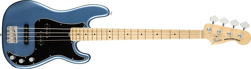 

Fender American Performer Precision Bass, накладка на гриф из клена, синий цвет Satin Lake Placid — US210100097