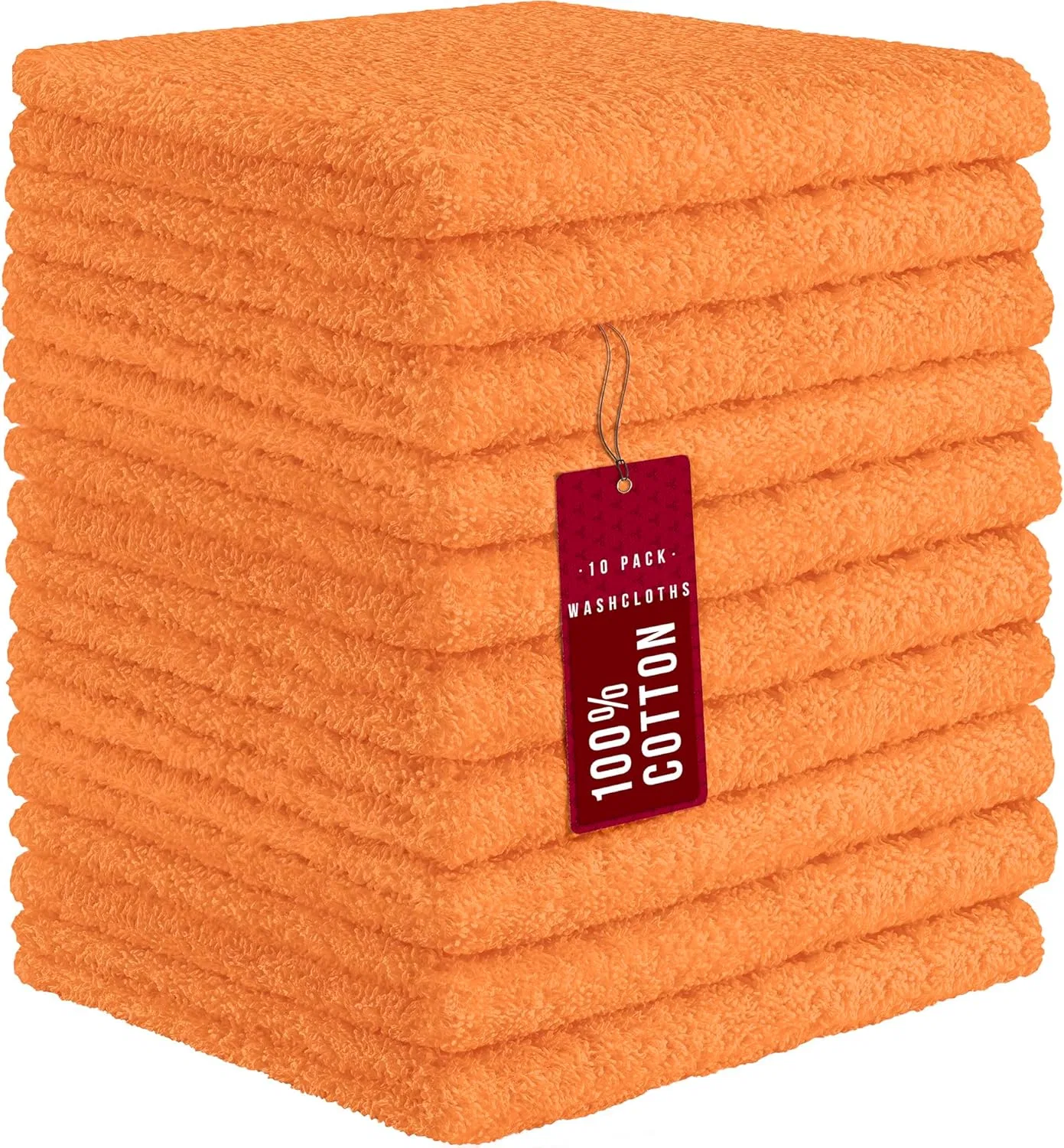 Махровые салфетки DecorRack 10 шт, 30.5x30.5 см, Абрикосовый