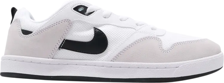 

Кроссовки Nike Alleyoop SB 'White Black', белый, Белый;серый, Кроссовки Nike Alleyoop SB 'White Black', белый