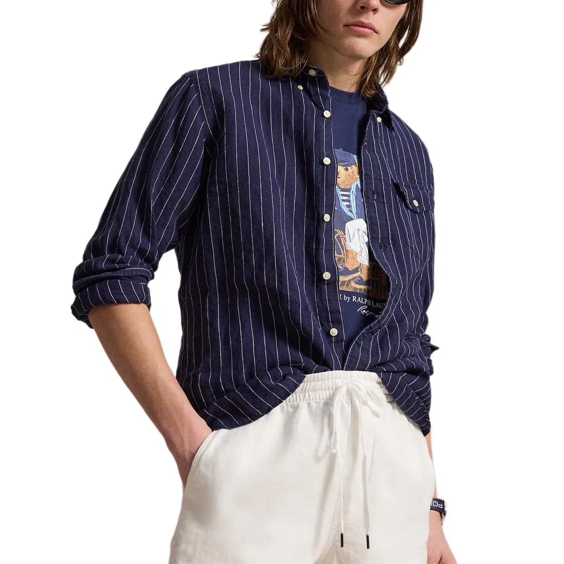 Мужская футболка с круглым вырезом Polo Ralph Lauren, Dark Blue — фото 4