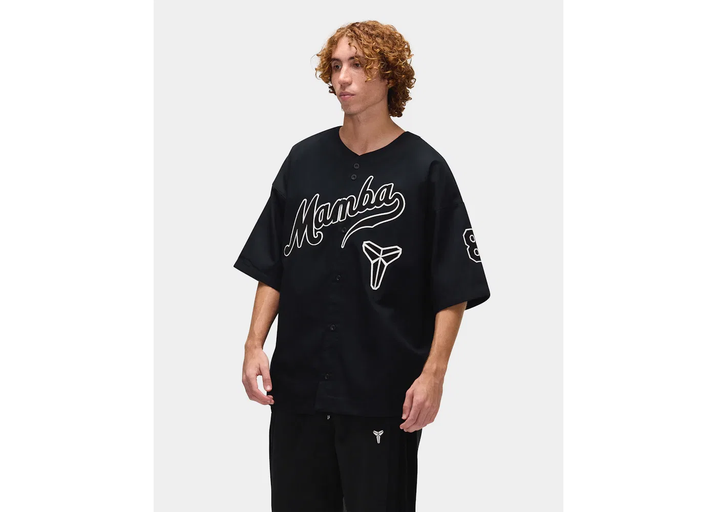 Мужская бейсбольная джерси с принтом Jersey Nike, Black — фото 4