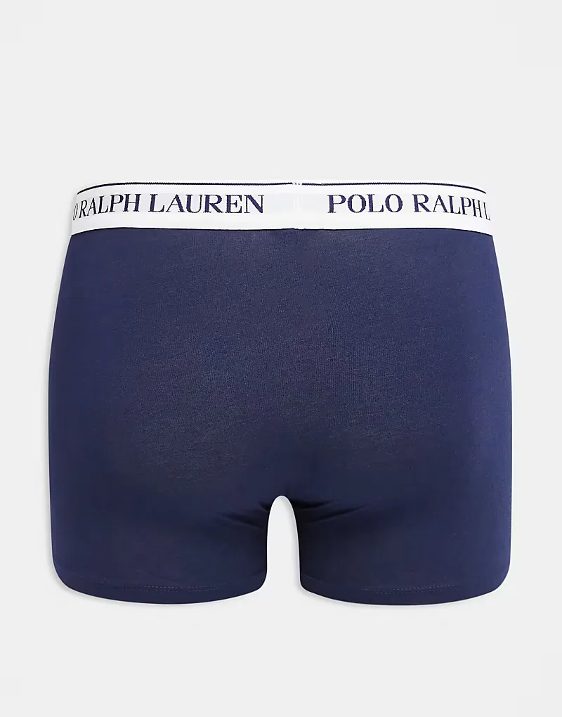 Классические плавки Polo Ralph Lauren (3 шт) в сине-белом цвете — фото 2
