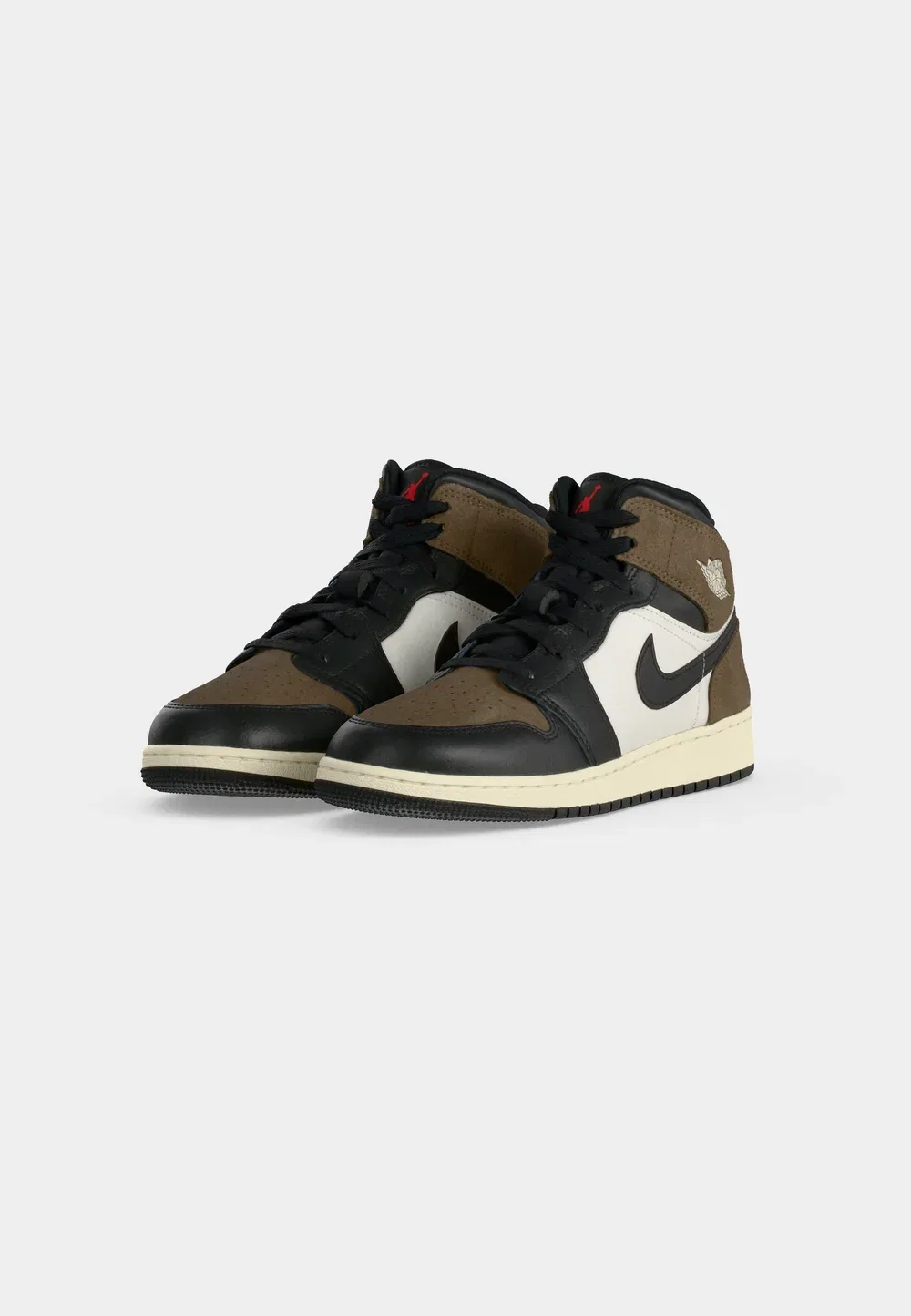 Air 1 mid унисекс - высокие кроссовки Jordan, Black/Phantom/Palomino/University Red/Sail — фото 3