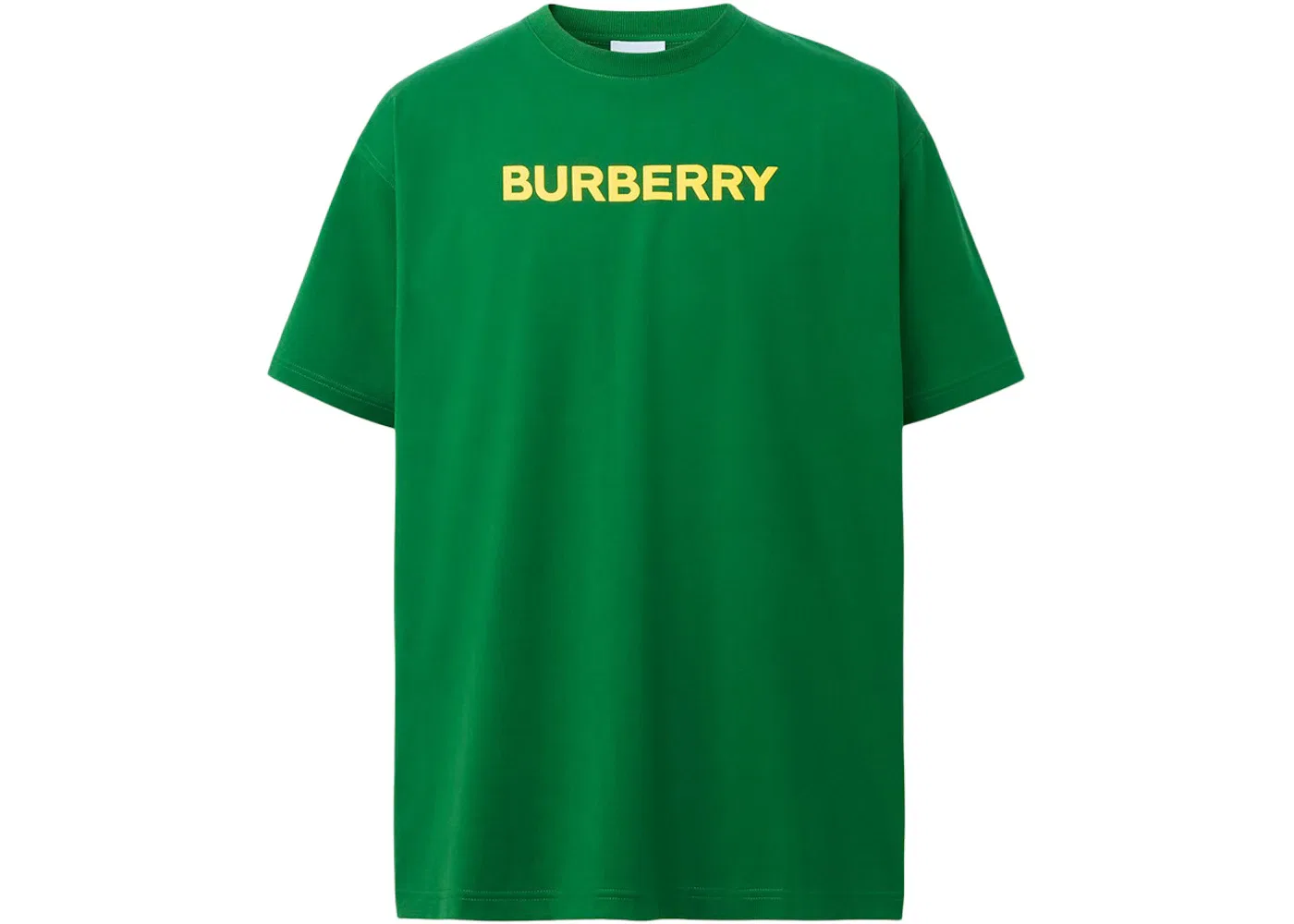 Мужская футболка оверсайз с принтом T-shirt Burberry, Ivy Green/Yellow