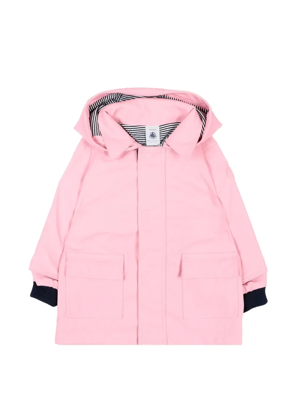Плащ с капюшоном Petit Bateau, розовый