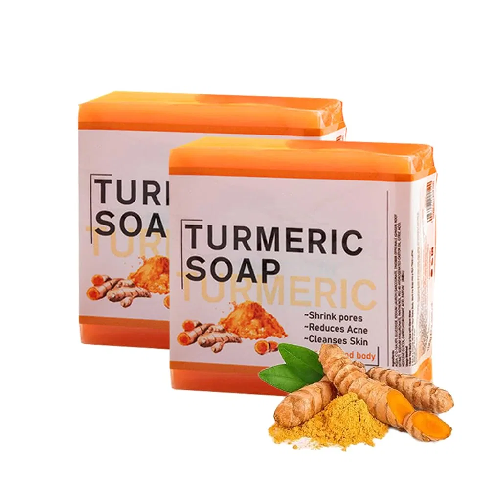 Мыло твердое, очищающее и увлажняющее, HADAVAKA, 2 шт, 100 г, Ginger Turmeric