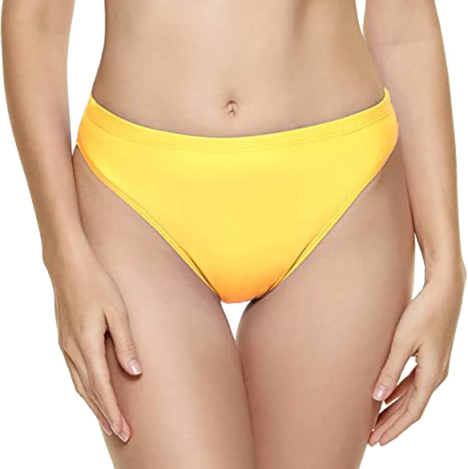 Женские плавательные трусы классические комфортные Solid, Yellow