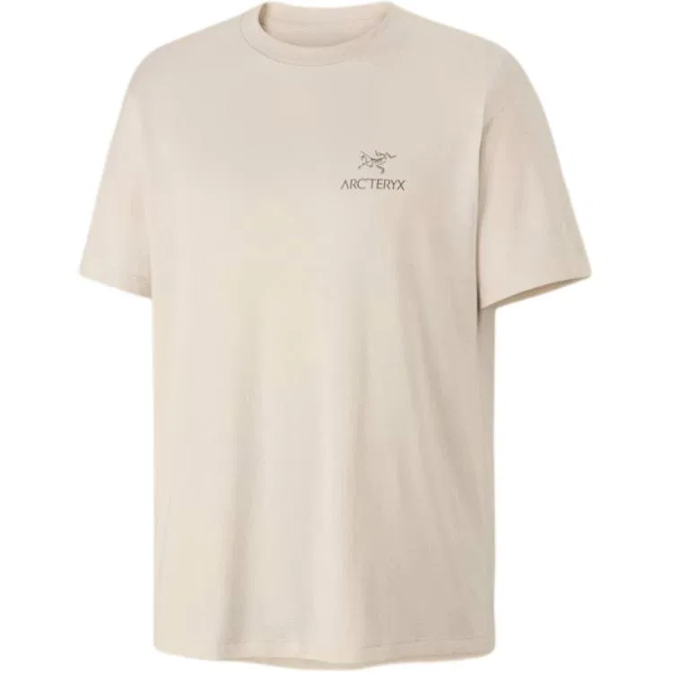 Мужская футболка с коротким рукавом Kragg Sl cotton Arcteryx, Sea Salt/Mongoose/Driftwood White/Misty Brown