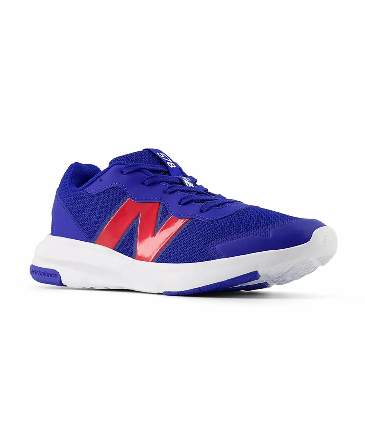 NB GK578TA W Детские кроссовки на шнуровке New Balance, Blue/Red — фото 2