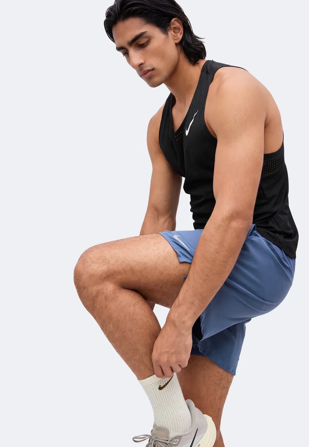 Stride - шорты 2-в-1 Nike Performance, Diffused Blue — фото 4