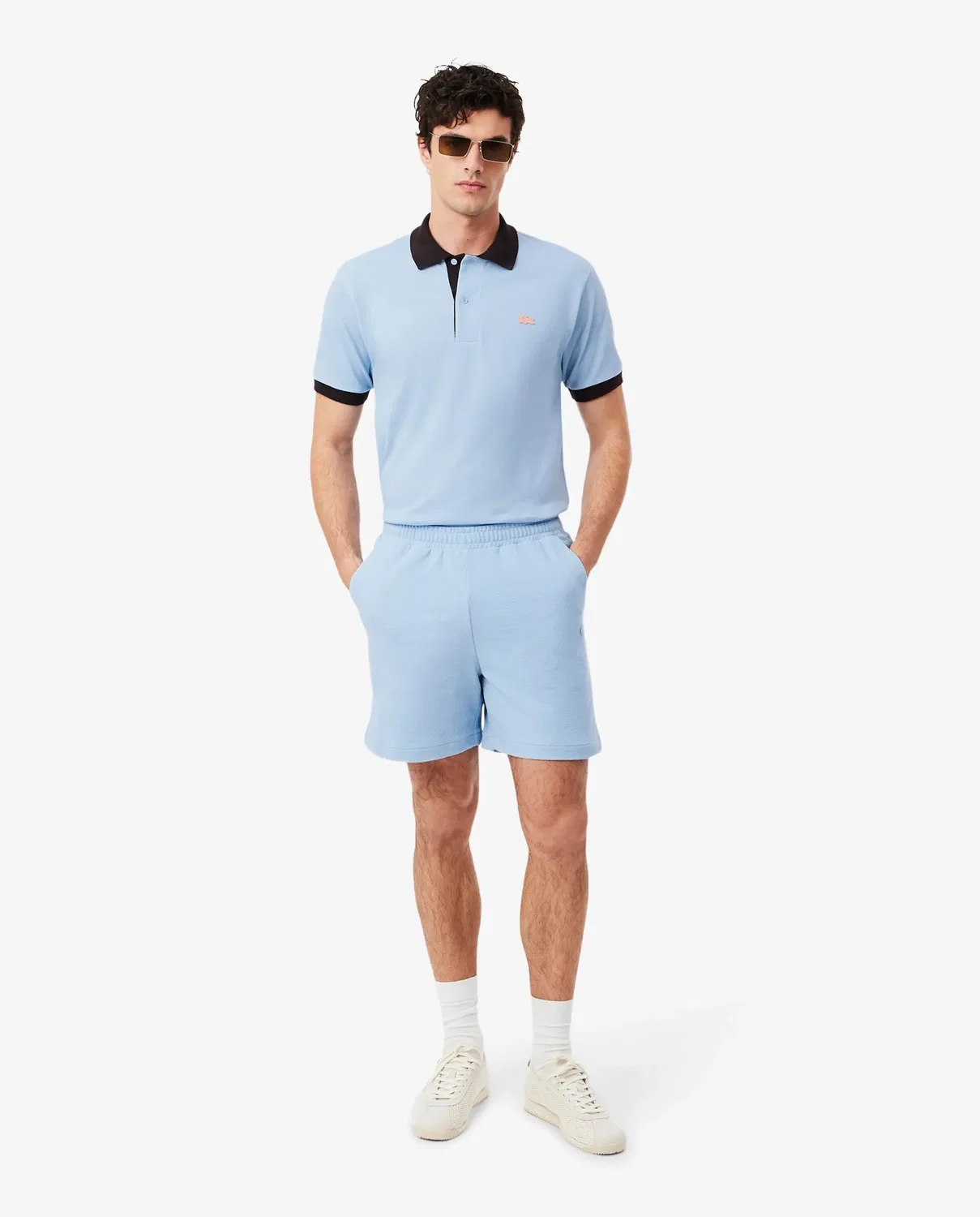 Мужские шорты из текстурированного трикотажа Lacoste, Azul Claro