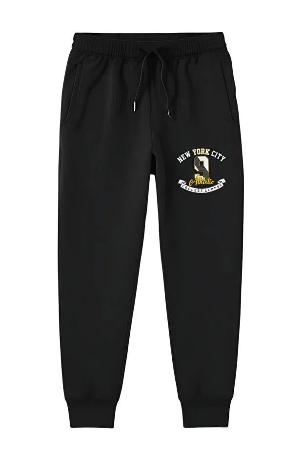 Детские спортивные штаны для мальчиков с принтом Boy'S new york city printed pocket track pants, Fyk Kids, Black