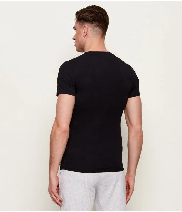 Мужской комплект футболок 2 штуки Slim Fit Polo Ralph Lauren, черный — фото 4