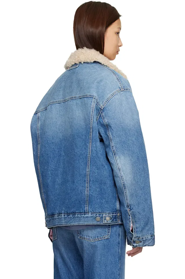 Джинсовая куртка с синей подкладкой Acne Studios — фото 3