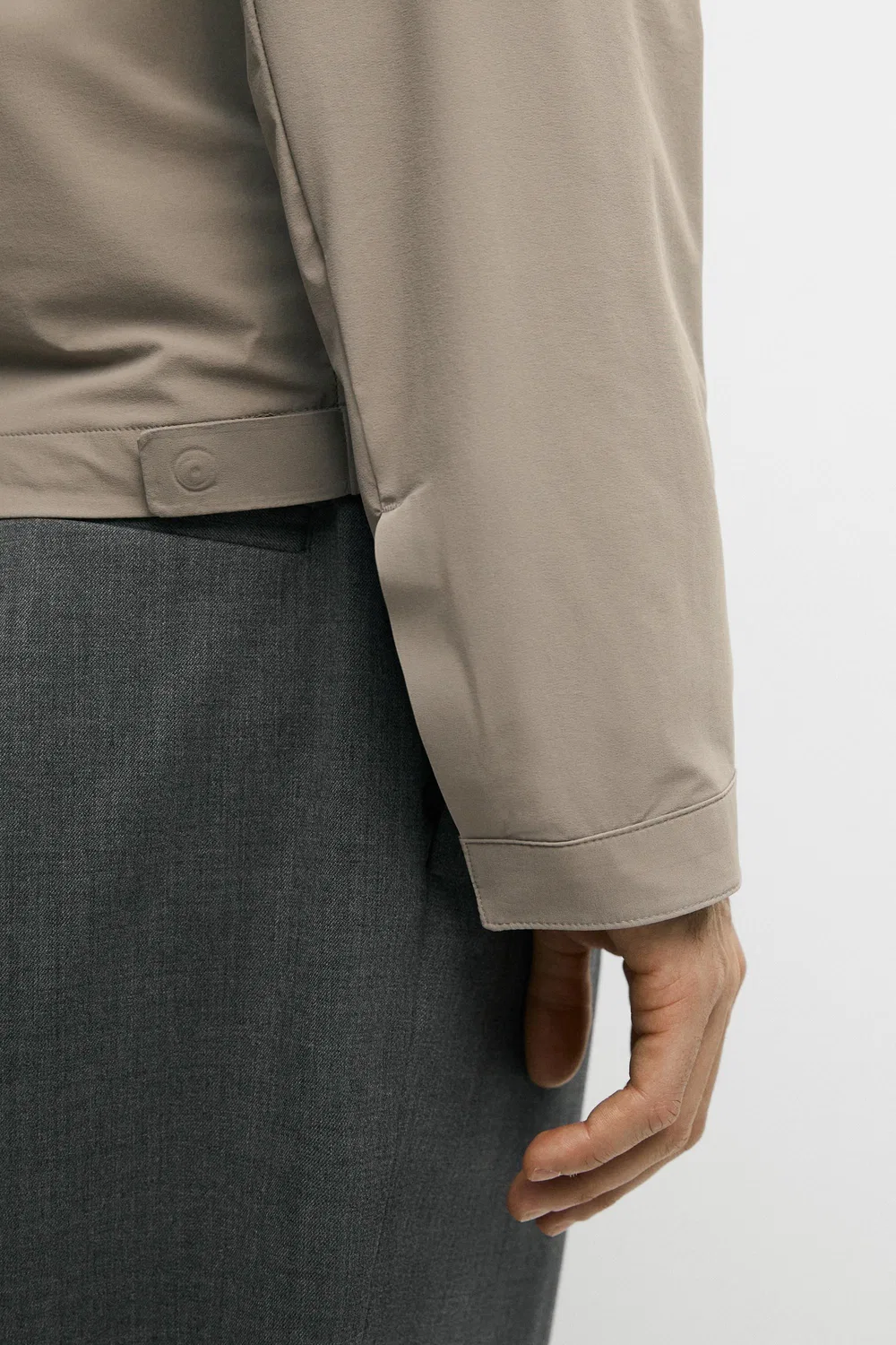 Куртка Massimo Dutti, легкая короткая, универсальная, охра — фото 4