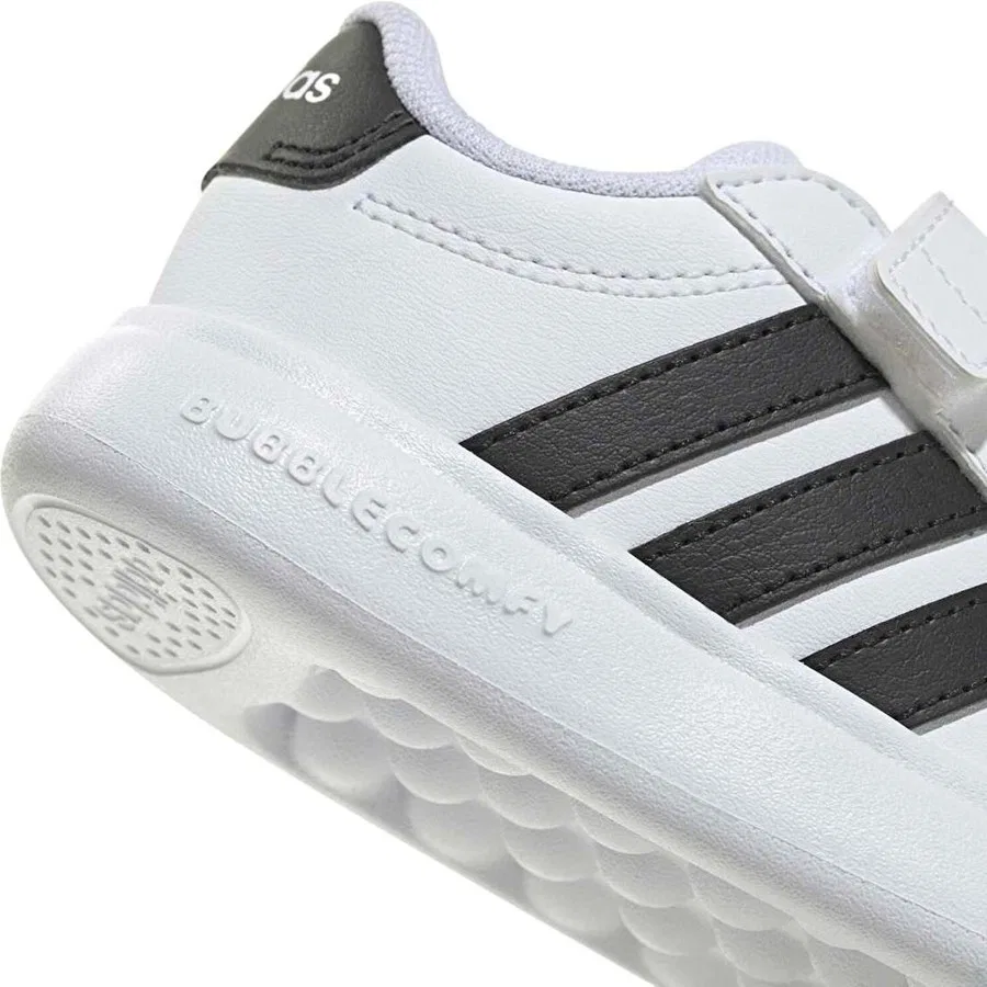 Кроссовки повседневные с ортопедической стелькой Grand Court 3.0 Bubble Cf I adidas, Черно-белый — фото 2