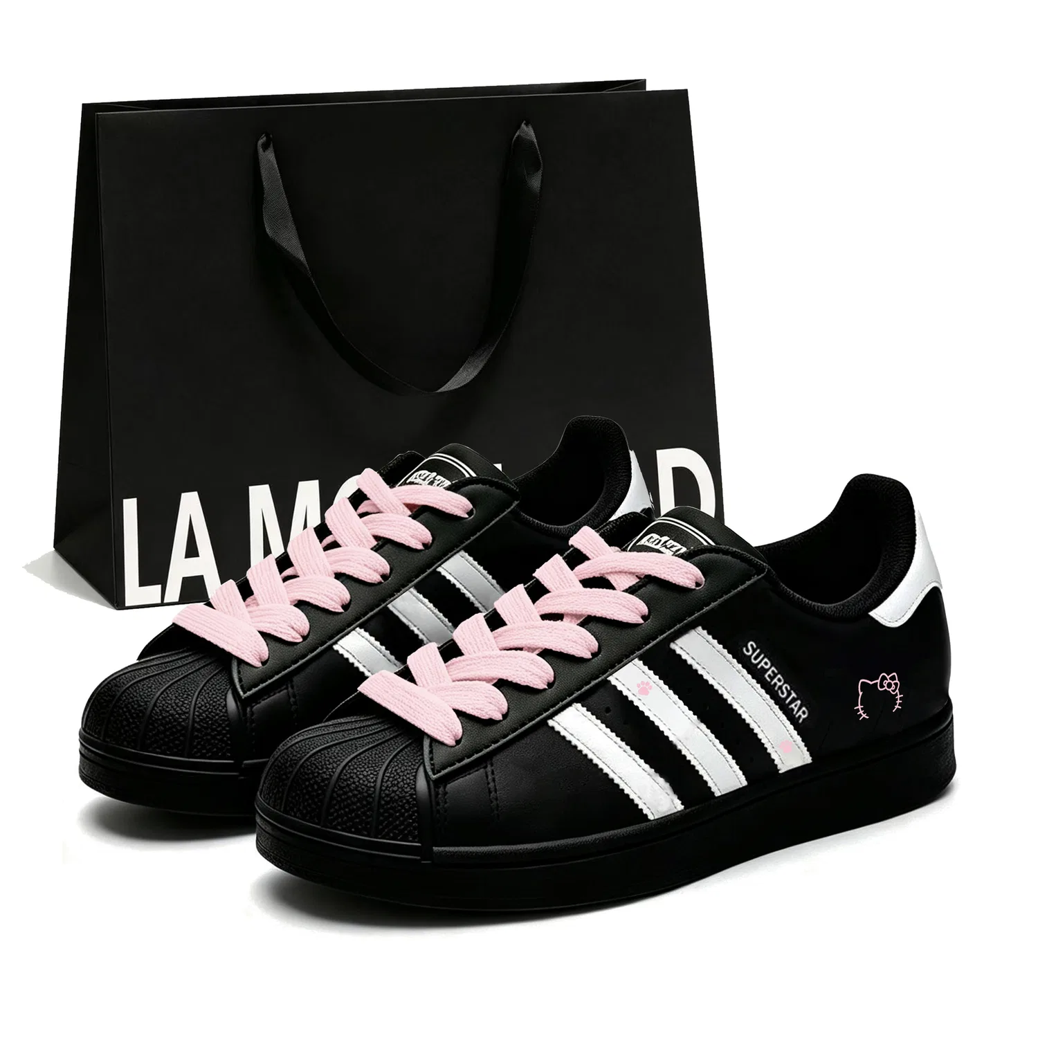 Детские кеды для скейтбординга с принтом Superstar 2 Adidas, Black