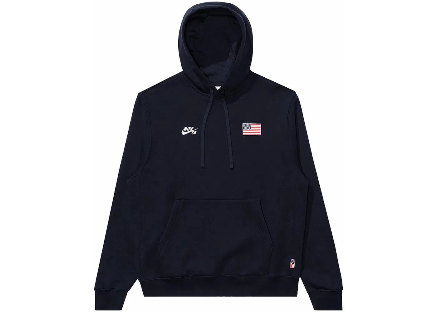 Мужской пуловер с капюшоном Nike SB Olympics 2024, Obsidian/White