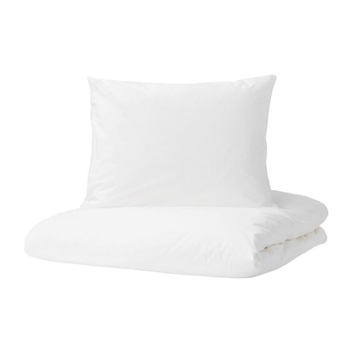 

Комплект постельного белья Ikea Dvala, 2 предмета, белый