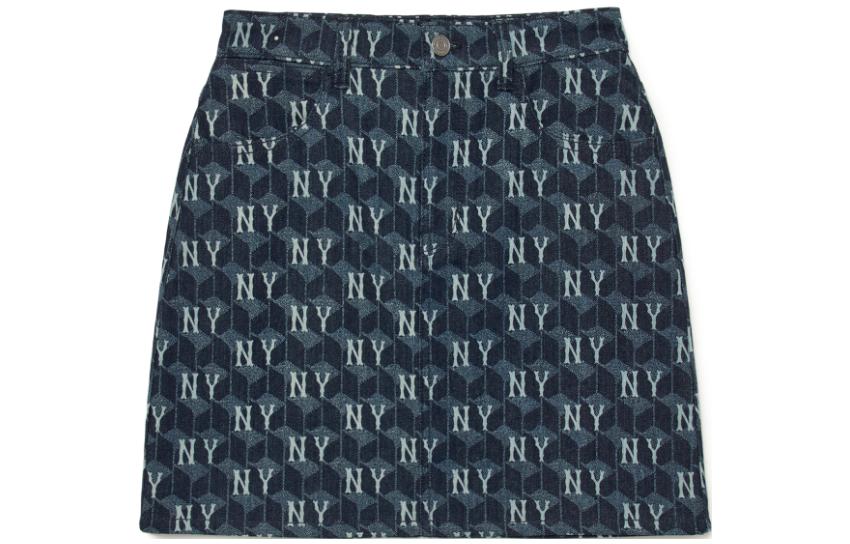 

MLB Джинсовая короткая юбка женская синяя